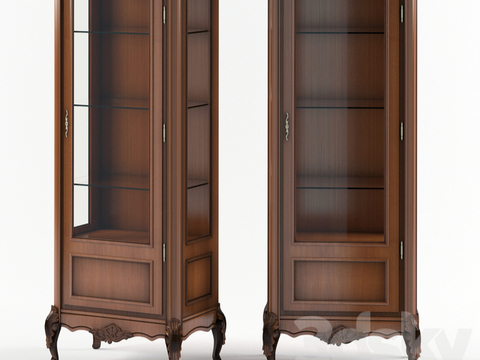 European-style solid wood wine cabinet