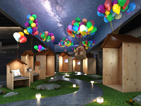 Balloon Wooden Showroom