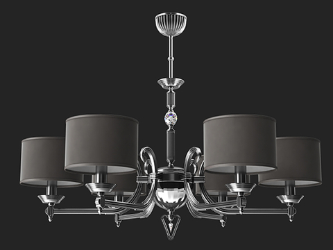 Modern multi-head chandelier