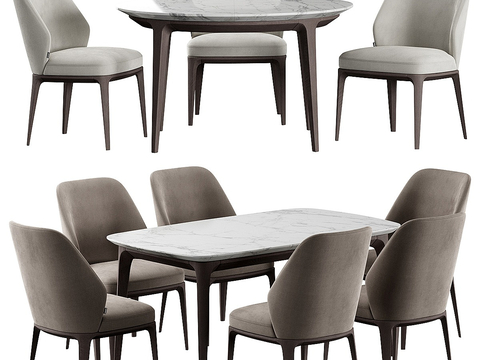 Modern Dining Table and Chair