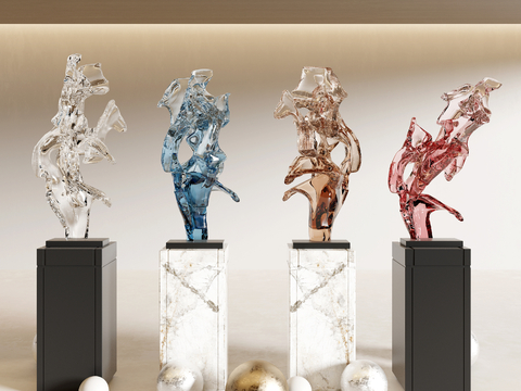 Crystal sculpture art ornaments