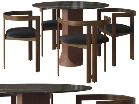 Round Dining Table and Chair