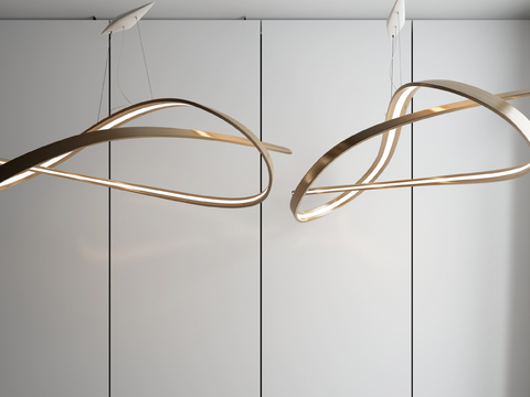 Modern curve chandelier