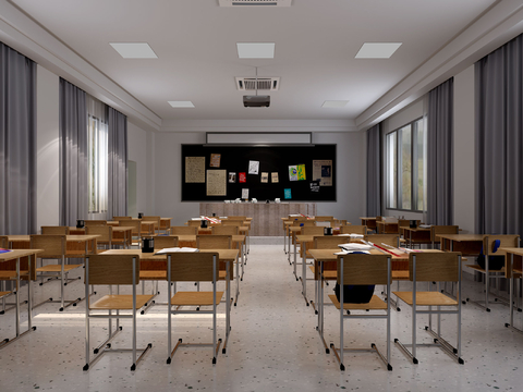 Modern School Classroom