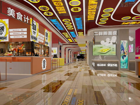 Modern shopping mall hotel Noodle Restaurant