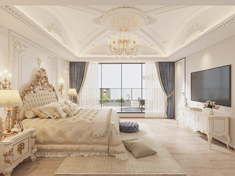 European-style master bedroom