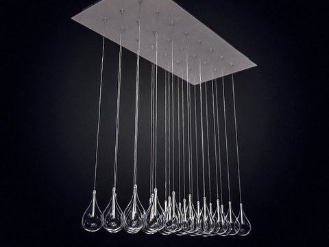 Modern glass chandelier