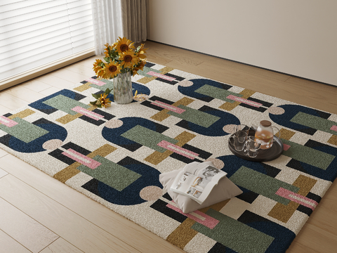 Modern abstract pattern carpet