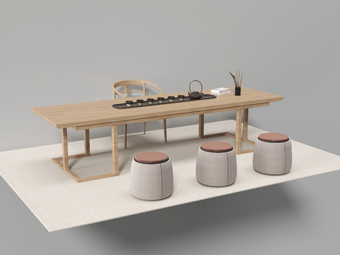 New Chinese tea table tea table d model