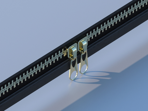 Button zipper hardware