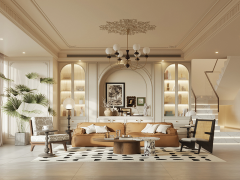 French Living&Dining Room