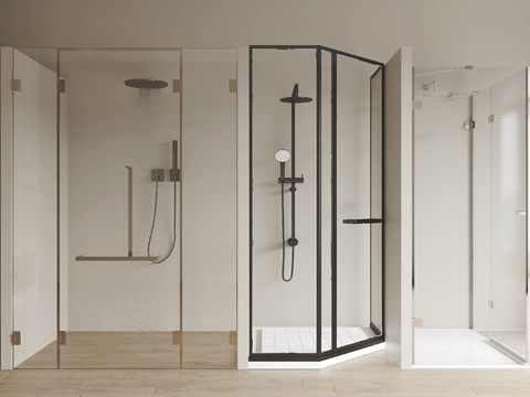 Modern Shower Room Shower Room Glass Compartment