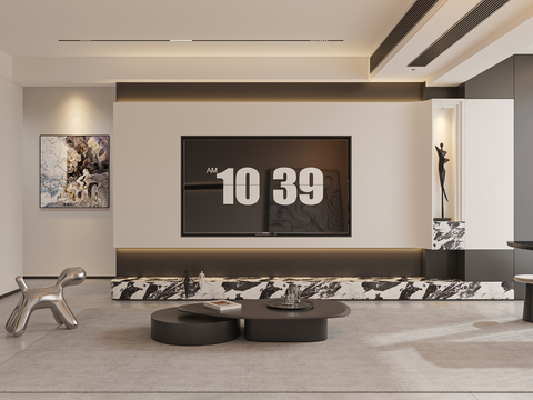 Modern living room TV background