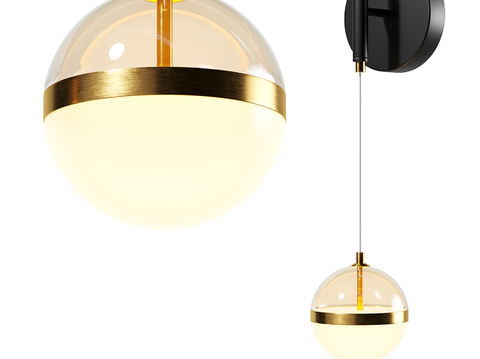 Affordable Luxury Style Wall Lamp Spherical Wall Lamp