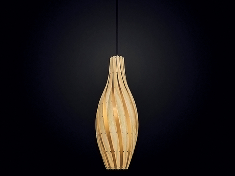 Modern solid wood chandelier