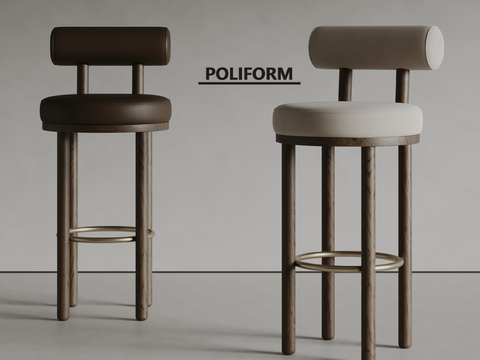 poliform Italian Bar Chair Bar Stool High Stool