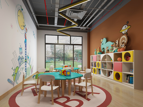 Modern Kindergarten Classroom