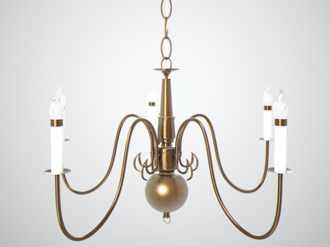 Modern candlestick chandelier