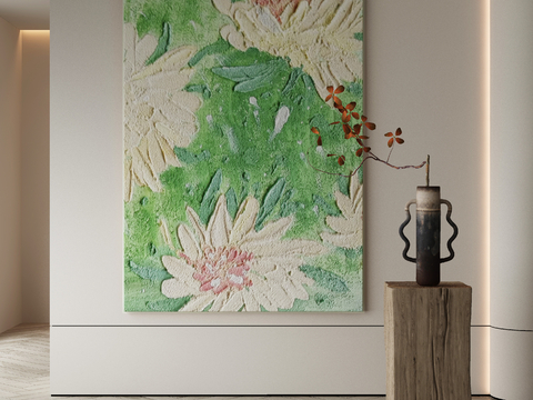 Modern Decorative Painting Flower Hanging Painting