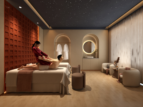 Quiet beauty salon SPA rooms