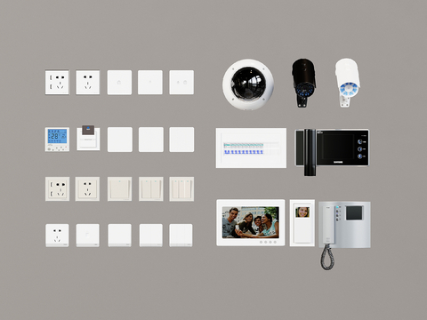 Switch socket video intercom