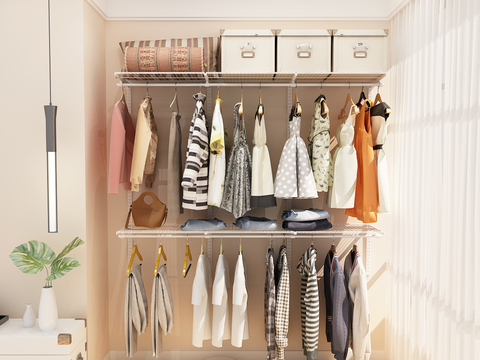 Modern walk-in closet