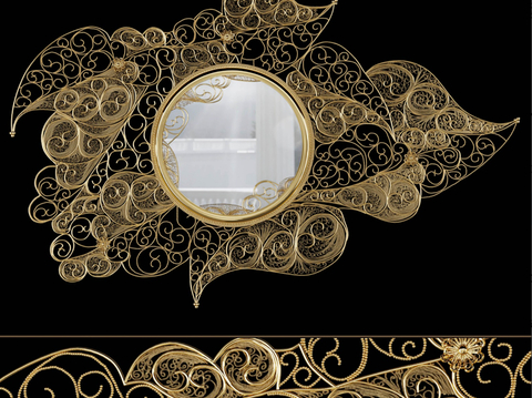 Special-shaped mirror decorative mirror hanging mirror