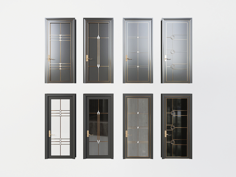 Neo-Chinese Style Interior Door Door Glass Door Bathroom Door