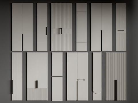 Wardrobe door panel cabinet door