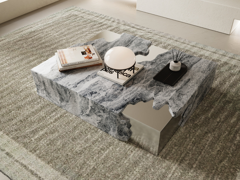 Modern marble coffee table