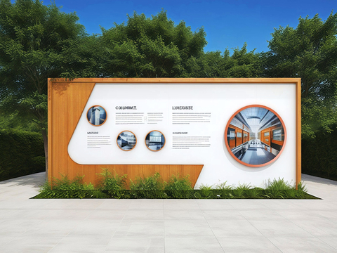 Outdoor Culture Wall Enterprise Art Display Display Wall Slogan Image Wall