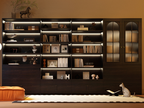 Middle Style Bookcase Bookshelf