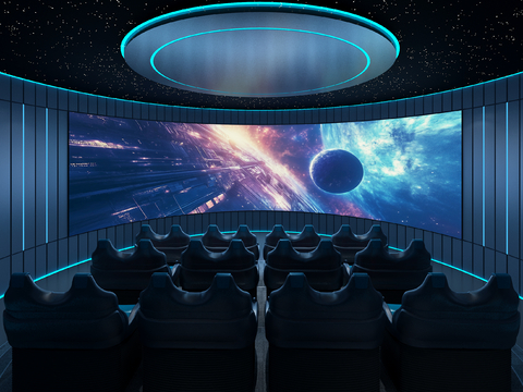 Modern Arc Screen Cinema