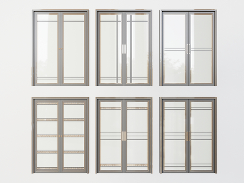 Neo-Chinese Style sliding door sliding door glass sliding door