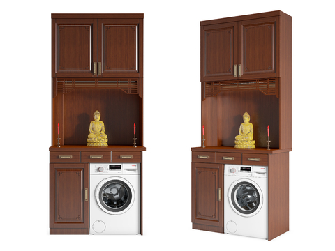 New Chinese-style Buddha niche Laundry Cabinet