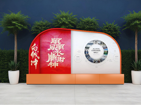 Outdoor Culture Wall Enterprise Art Display Display Wall Slogan Image Wall