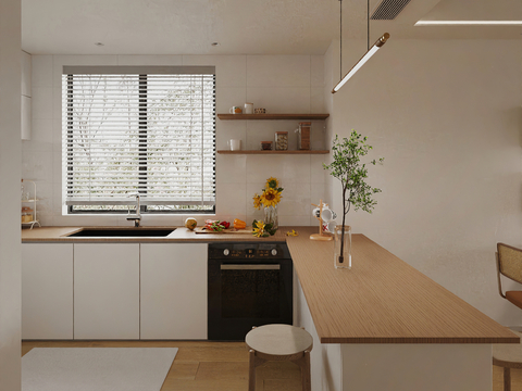 Island Cabinets in Open Kitchen