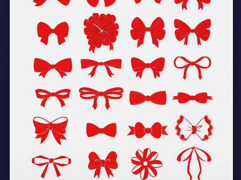 Bow Tie Pattern Wall Decorations