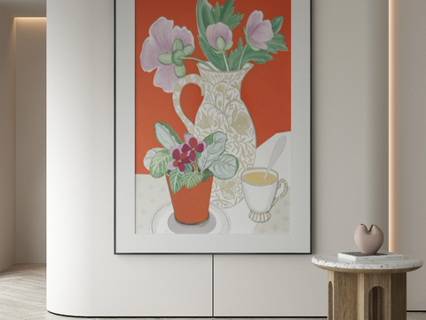 Modern Decorative Painting Flower Hanging Painting