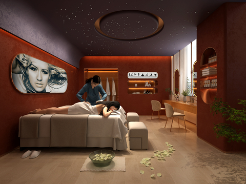 Modern beauty salon rooms