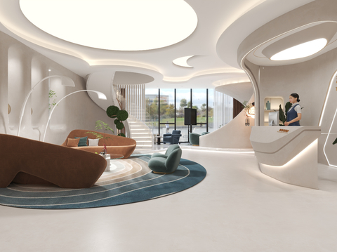 Modern Beauty Salon Hall Reception