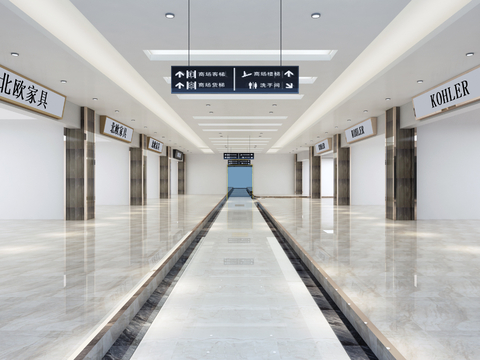 Modern Mall Aisle Hall