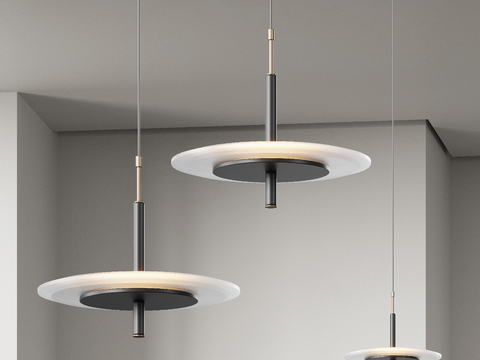 Modern disc chandelier