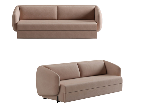 Leather sofa Double sofa