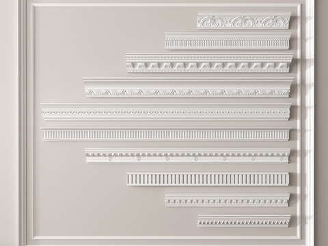 Gypsum Line Corner Carved Decorative Line Top Corner Line