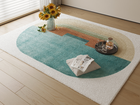 Decorative Carpet Square Blanket