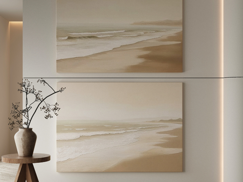 Quiet Art Painting Beach Painting Decorative Painting