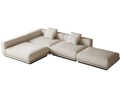 Modern corner sofa multiplayer sofa