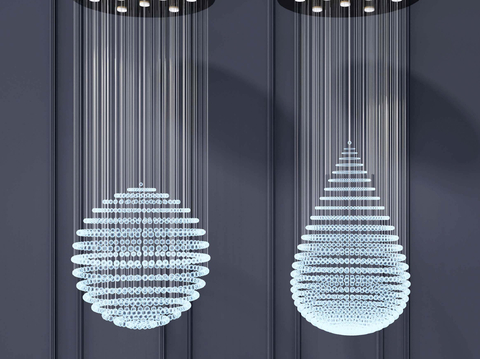 Modern crystal chandelier