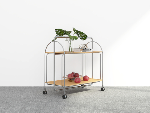 Modern trolley special-shaped trolley corner table